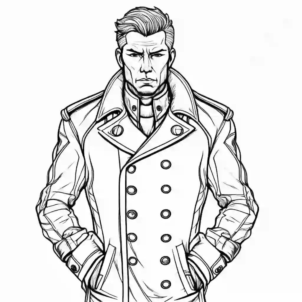 Peacoats coloring pages